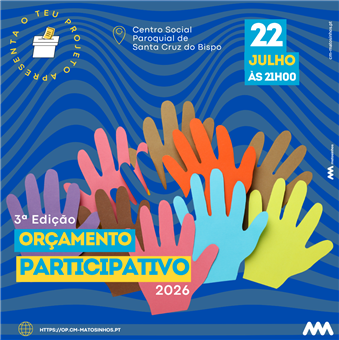 Centro Social e Paroquial de Santa Cruz do Bispo às 21h00 - Conselho de Cidadãos/ãs