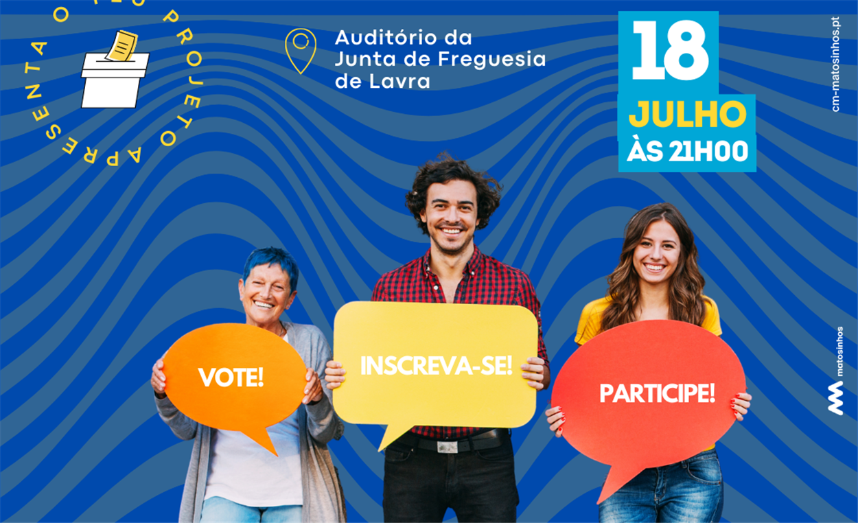 Auditório da Junta de Freguesia de Guifões às 21h00 - Conselho de Cidadãos/ãs